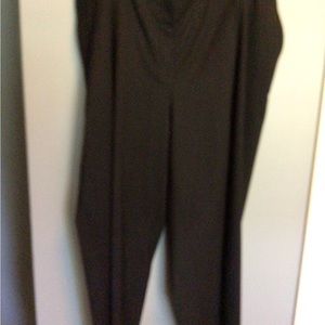 Lafayette 148 Black Wool cropped' Pleated Pants 16W